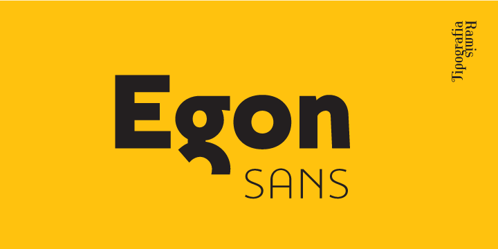 Beispiel einer Egon Sans Light-Schriftart